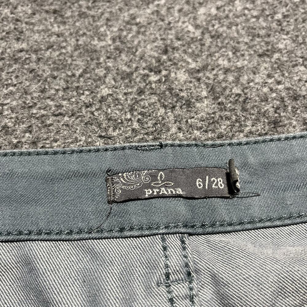 Prana Kara Pants Womens 6/28 Blue Gray Twill Straight Leg Stretch Casual Jeans - Picture 6 of 10